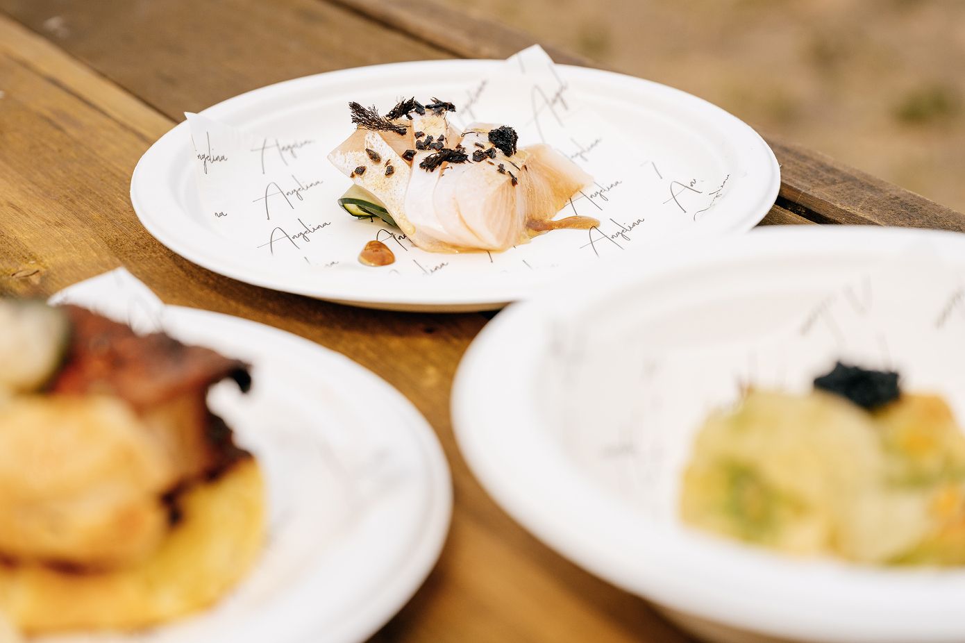 Gourmet dessert plate